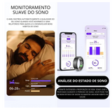 COLMI R02: Anel Inteligente de Titânio Militar IP68 à Prova d'Água com Monitoramento de Saúde e Modos Multiesportivos